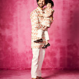 Rhythmic Revelry - Light Pink Father and Son Set