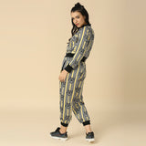 Tiger Printed Jogger Pants with Matching Jacket