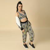 Tiger Printed Jogger Pants with Matching Jacket