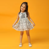 Black and White Fish Print Dress