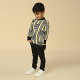Black, White and Yellow Tiger Print Shirt