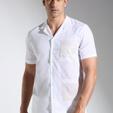 Ivory White Cotton Linen Shirt - Father-Son Set