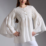 Ivory Smocked Top - Mother-Daughter Set