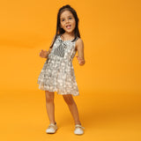 Black and White Fish Print Dress