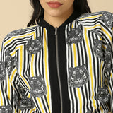 Tiger Printed Jogger Pants with Matching Jacket