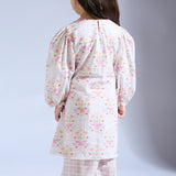 Printed Cambric Smocked Kurta Set