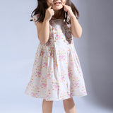 Printed Cambric Smocked Dress