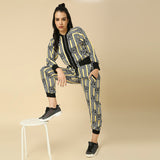 Tiger Printed Jogger Pants with Matching Jacket