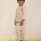 Light Gold Sherwani Set with Matching Pants