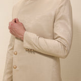 Light Gold Sherwani Set with Matching Pants