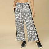 Black and White Fish Print Kaftan & Pant Set