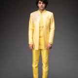 Lumens Mens Kurta in Yellow