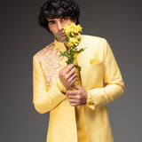 Lumens Mens Kurta in Yellow