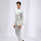 Grey Bandhgala teamed with narrow pants - Father-Son Set