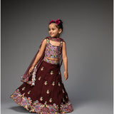 Maroon Occasion Wear Family Set