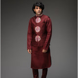 Maroon Occasion Wear Family Set