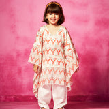 Printed Kaftan kurta with pants