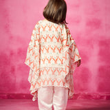 Printed Kaftan kurta with pants