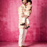 Rhythmic Revelry - Light Pink Father and Son Set