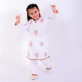 Ivory Embroidered Bloom Kurta Set