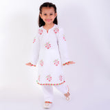 Ivory Embroidered Bloom Kurta Set