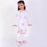 Ivory Embroidered Bloom Kurta Set