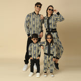 Black and White Tiger Print Family Set