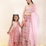 Sindhuja - Printed Lehenga Mother & Daughter Set