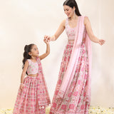 Sindhuja - Printed Lehenga Mother & Daughter Set