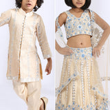 Siblings Combo Set in Beige