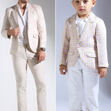 Cube Print Blazer Jacket - Father-Son Set