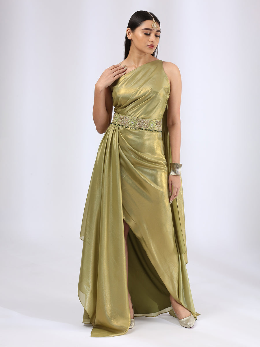 purple-shimmer-pre-draped-saree-gown-sg182951_3_ - Kalki Fashion Blog –  Latest Fashion Trends, Bridal Fashion, Style Tips, News and Many More