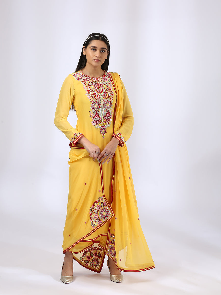 Amazon.com: Janasya Indian Women's Multicolor Pure Cotton Kurta with Palazzo  and Dupatta (X-Small) : Clothing, Shoes & Jewelry